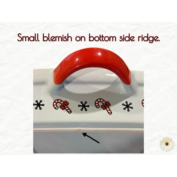 Holiday "Hello Kitty" Rectangular Snowman Baker Size 12" x 8.5" Light Blue New! - Picture 5 of 6